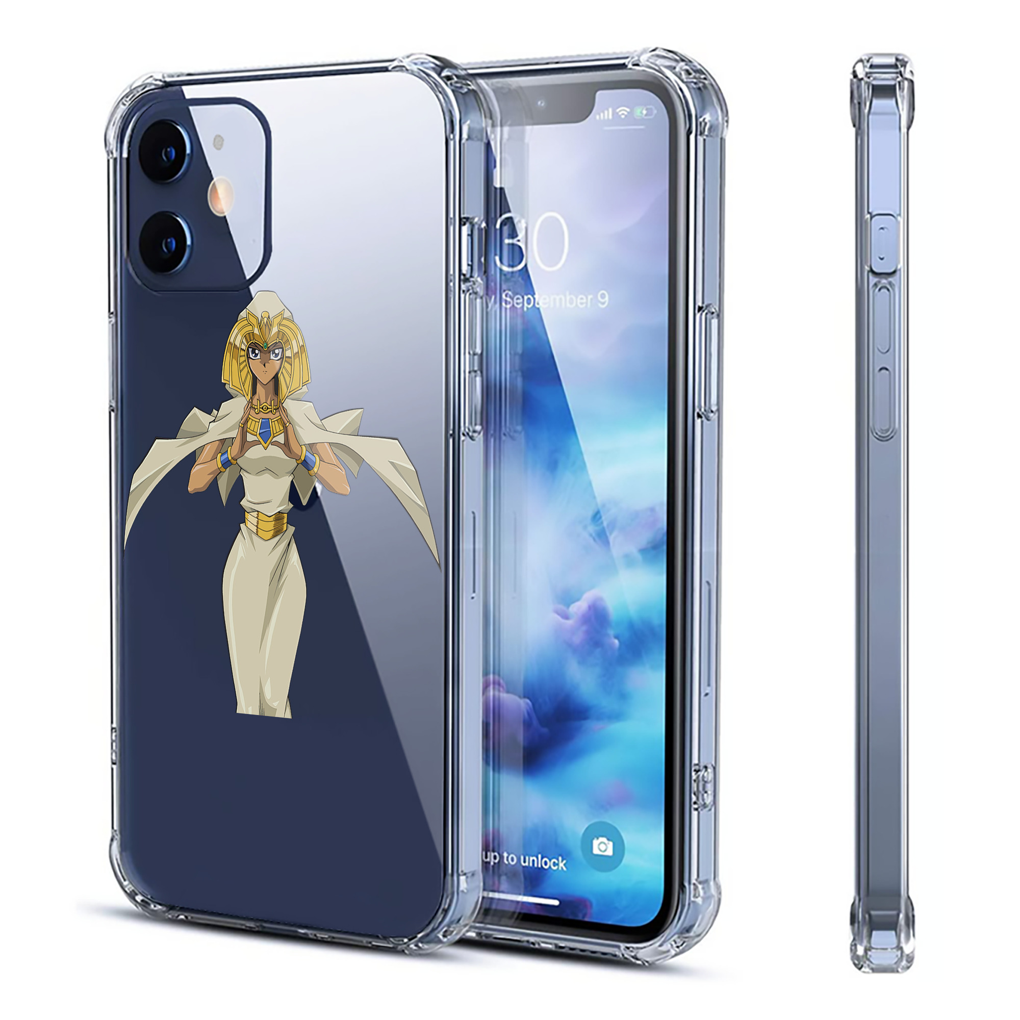 （画像用） 遊☆戯☆王 Yu-Gi-Oh! 【iPhone 12シリーズ対応】透明スマホケース（クリアソフトケース）